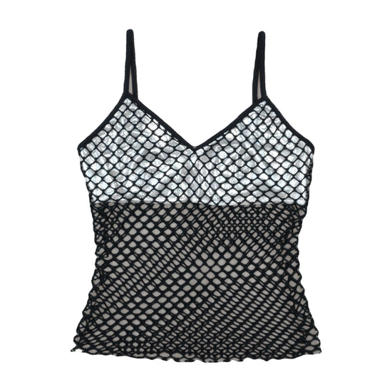 Miss Sixty Fishnet Tank Top Black M