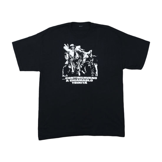 Vintage Trinity Spaghetti Western Movie Graphic Tee Black