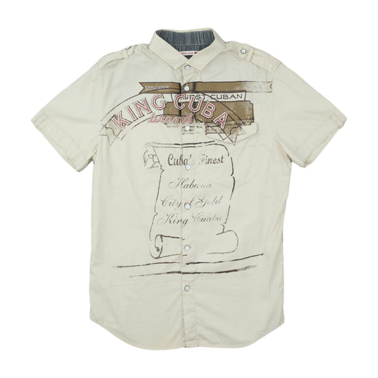 Levi's King Cuba Graphic Shirt Beige M