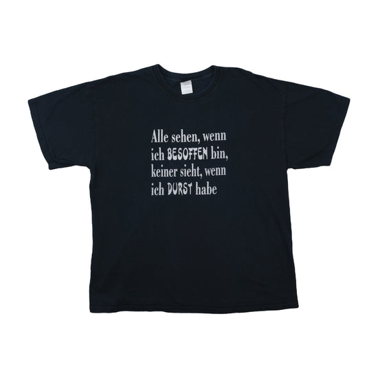 Gildan Heavy Cotton Novelty Slogan T-Shirt Faded Black XL