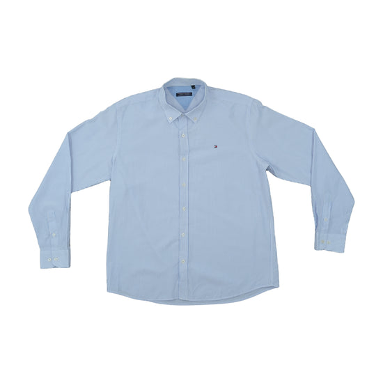 Tommy Hilfiger Striped Oxford Shirt Light Blue XL