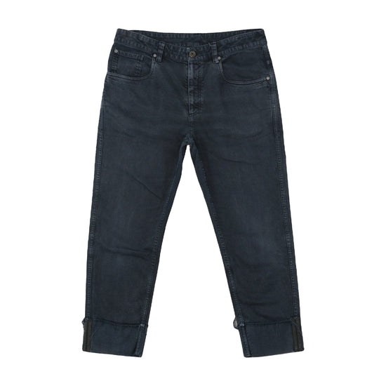 Brunello Cucinelli The Cropped Jean Charcoal Gray L