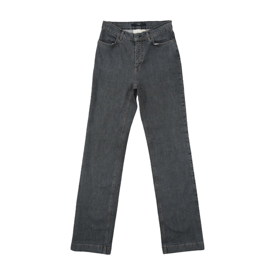 WEEKEND MaxMara Straight-Leg Jeans Washed Charcoal Grey XXS