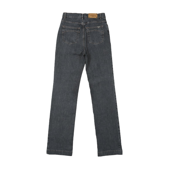WEEKEND MaxMara Straight-Leg Jeans Washed Charcoal Grey XXS