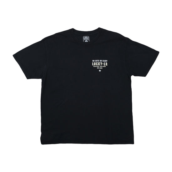 Lucky 13 No Guts No Glory FUBAR Motorcycle Graphic Tee Black XL