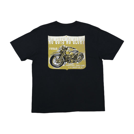 Lucky 13 No Guts No Glory FUBAR Motorcycle Graphic Tee Black XL