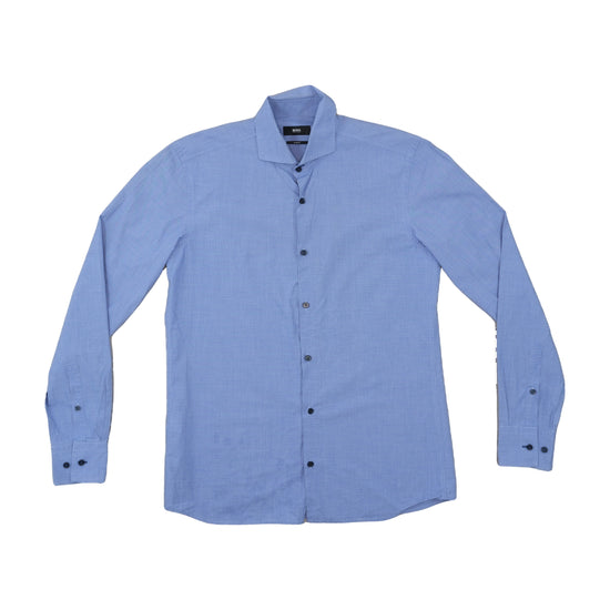BOSS Hugo Boss Slim Fit Button Up Shirt Blue