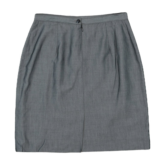 Xebec Pencil Skirt Front Pleats Heather Gray