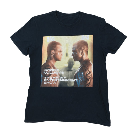 Vintage Robbie Williams Heavy Entertainment Show Tour Tee Black XS