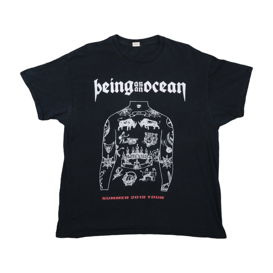 Being As An Ocean Summer 2018 Tour Graphic T-Shirt Black XL