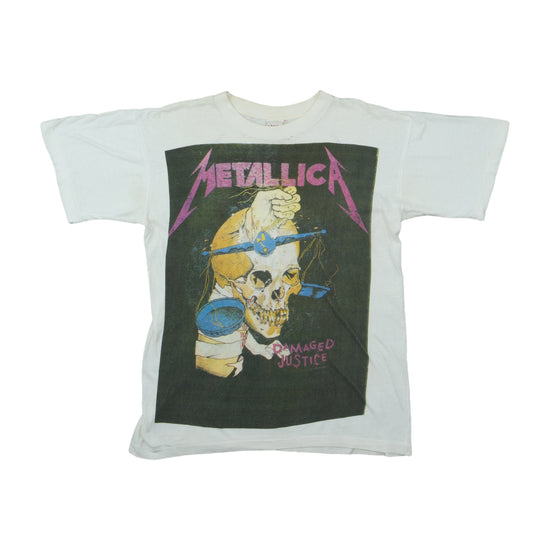 Take Time Damaged Justice World Tour 92-93 T-Shirt White XL