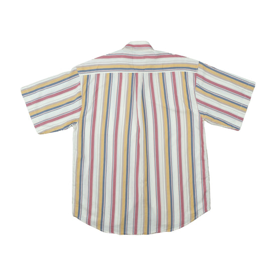 Capri Sport Signore Striped Short Sleeve Shirt White