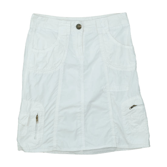 Street One Cargo Mini Skirt White