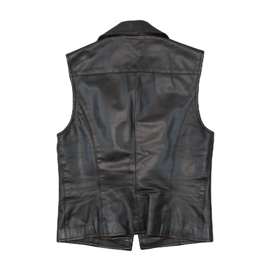 United Colors of Benetton Leather Vest Black XS