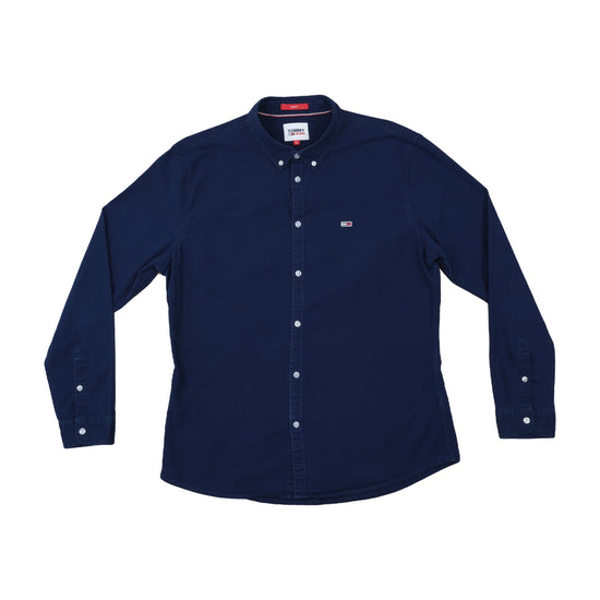 Tommy Jeans Button Up Shirt Navy XL