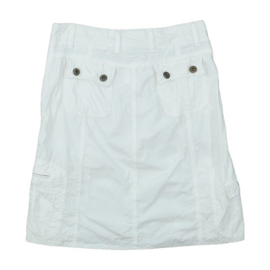 Street One Cargo Mini Skirt White