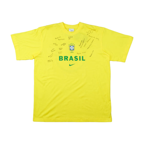 Nike Brasil CBF Ronaldinho #7 T-Shirt Yellow XL