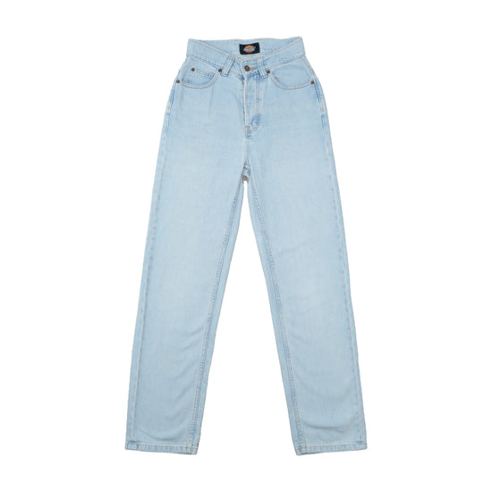 Dickies High-Rise Wide Leg Jeans Light Wash Blue XXS