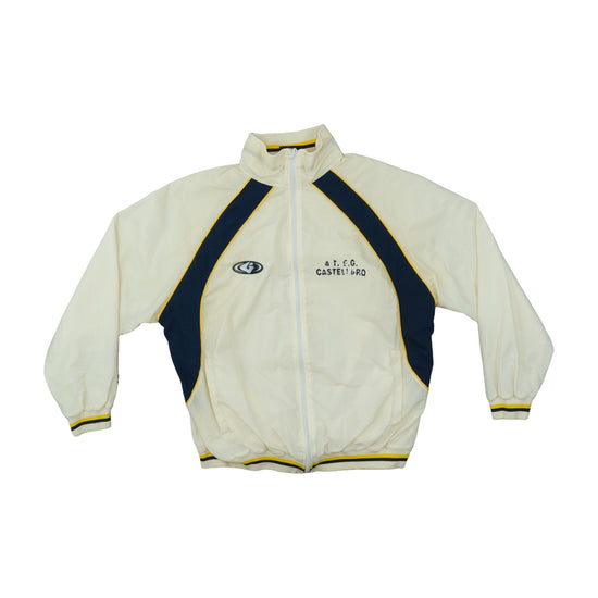 Gambini Track Jacket Stripe White Navy Yellow L
