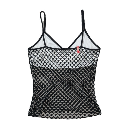 Miss Sixty Fishnet Tank Top Black M