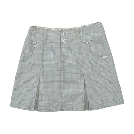 Street One Plaid Mini Skirt Gray
