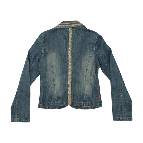 Artigli Jeans Couture Denim Jacket Boho Blue S