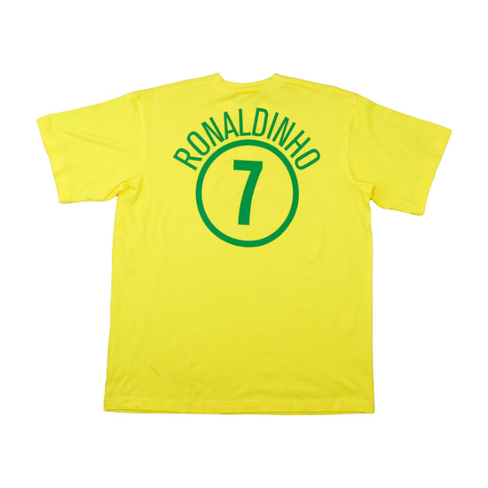 Nike Brasil CBF Ronaldinho #7 T-Shirt Yellow XL