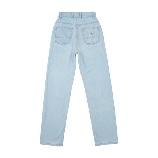 Dickies High-Rise Wide Leg Jeans Light Wash Blue XXS