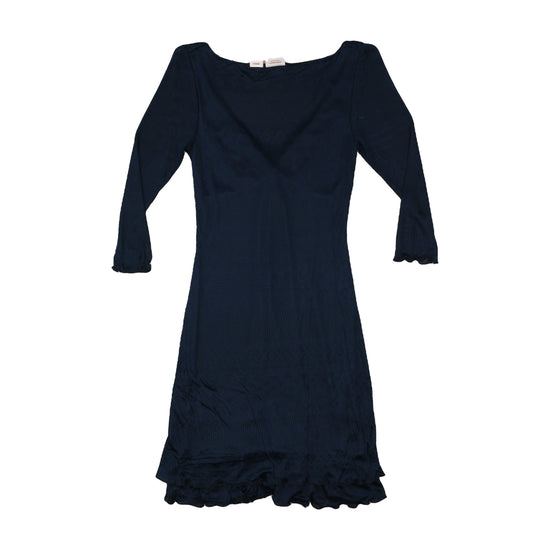 Miss Sixty Knit Dress Ruched Bust Navy S