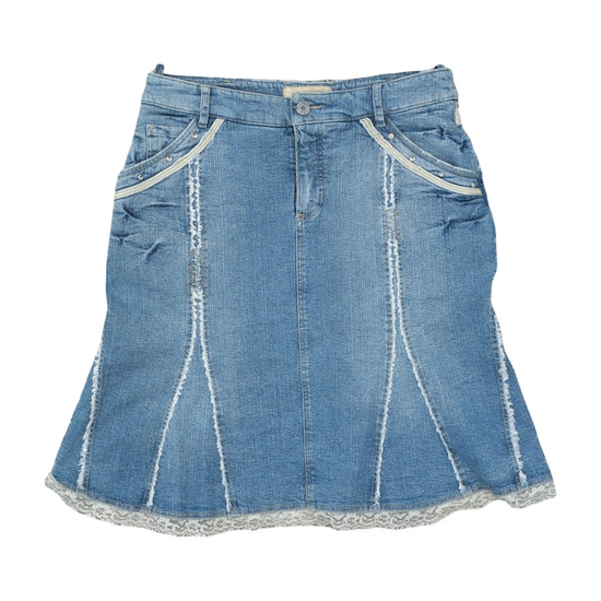 PJE Edition Y2K Denim Godet Skirt Blue S