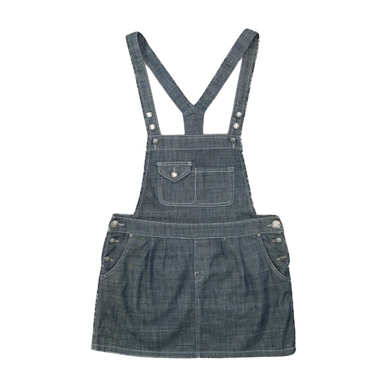 Lazzari Diamond Dungaree Dress Dark Indigo Blue M