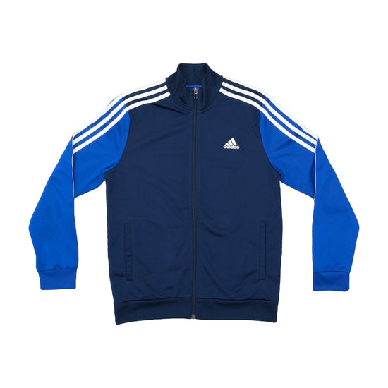 Adidas Track Jacket Navy Blue Three-Stripe XS