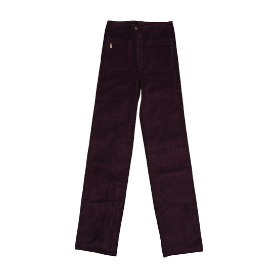 Philippe Salvet Corduroy Flared Pants Purple XXS (Duplicate)