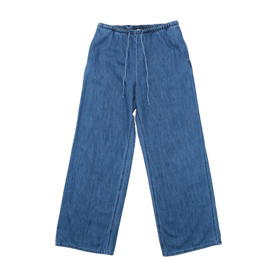 H&M Wide-Leg Drawstring Pants Blue S
