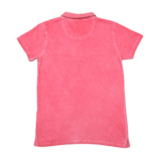 Guess EST.1981 Acid-Wash Polo Shirt Coral Pink XS