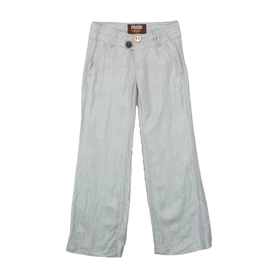 Phard Golden Stone Wide-Leg Linen Pants Beige S