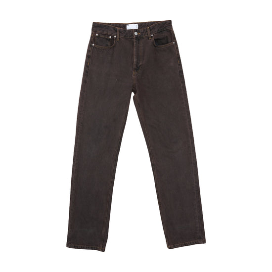 ASOS DESIGN Straight-Leg Jeans Dark Brown S