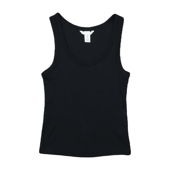 H&M Ribbed Tank Top Black M