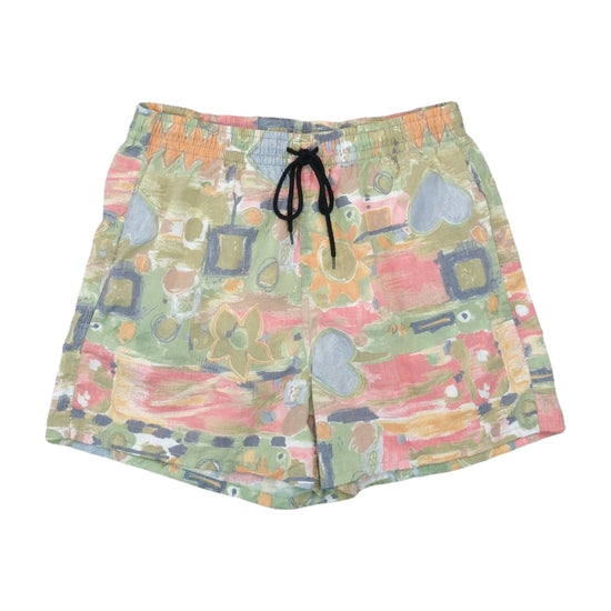 Vintage 1990s Pastel Abstract Print Shorts Multicolor M