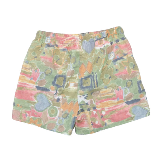 Vintage 1990s Pastel Abstract Print Shorts Multicolor M