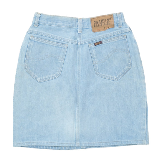 Rifle Denim Mini Skirt Light Stonewash Blue XS