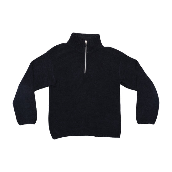 Global Stitch Half-Zip Knit Sweater Navy M