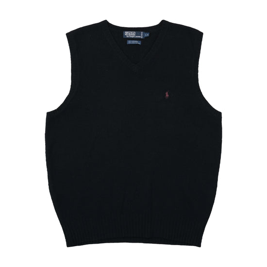 Polo by Ralph Lauren Lambswool Sweater Vest Black L