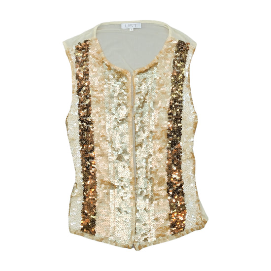 LIST Sequin Tank Top Gold S