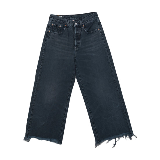 Levi's Premium Wide-Leg High-Rise Jeans Washed Black XXS