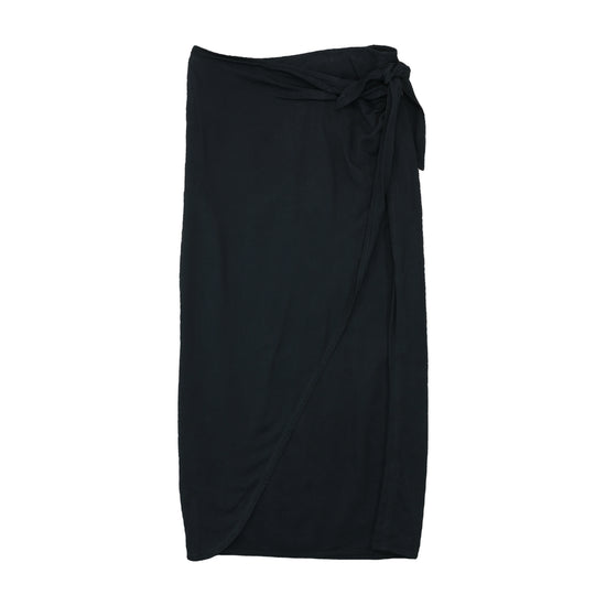 Moschino Jeans Wrap Midi Skirt Black One Size