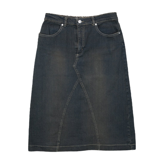 Paiper Denim Midi Skirt Dark Indigo Blue S