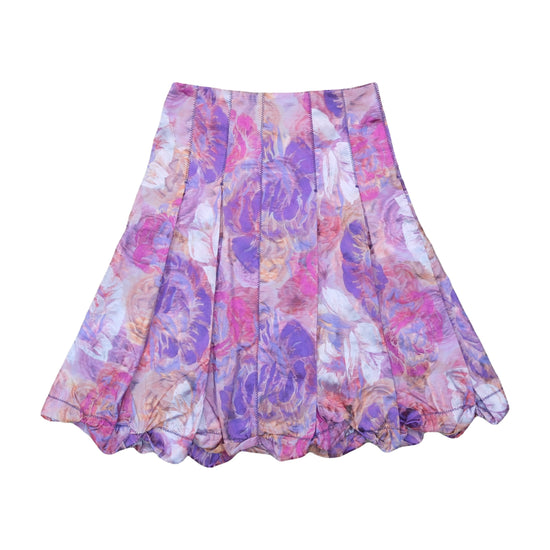 Before Floral A-Line Skirt Lavender Purple XS