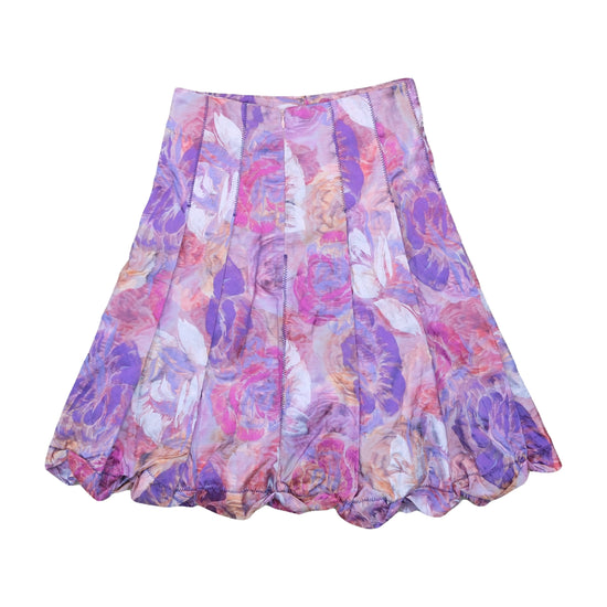 Before Floral A-Line Skirt Lavender Purple XS