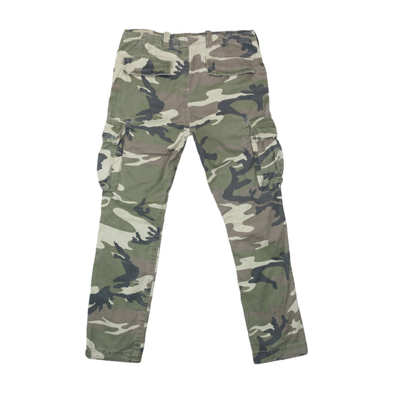 Jack & Jones Vintage Clothing Cargo Pants Camo Green XL